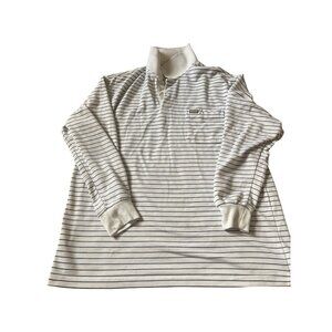 Vintage Men's World Vogue‎ 1985 Collared Stripped Size XXL Long Sleeve *Stain*